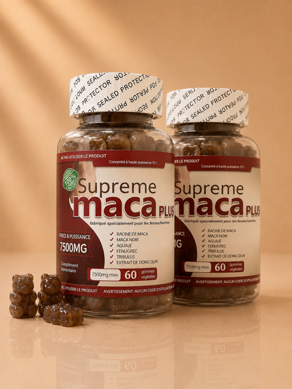 Gummies fessiers - Supreme Maca Plus – 7500 mg