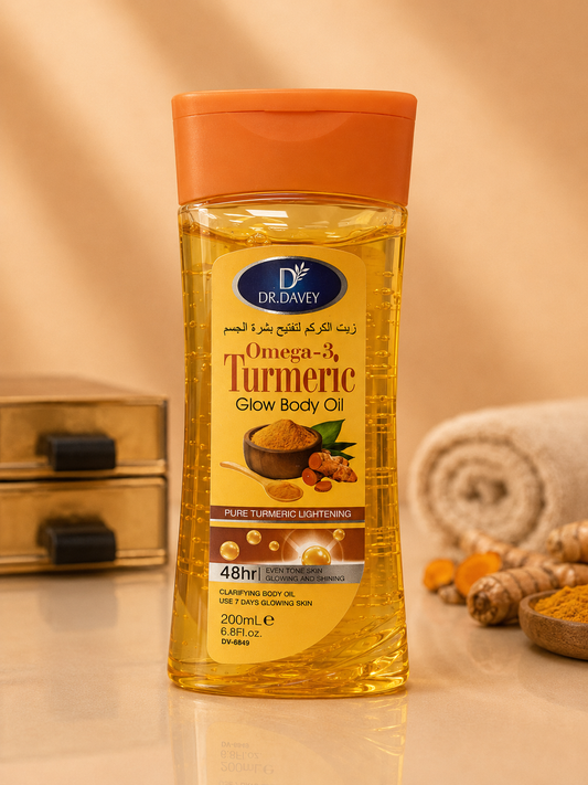 Huile Glow - Omega-3 Turmeric Glow Body Oil – 200 ml